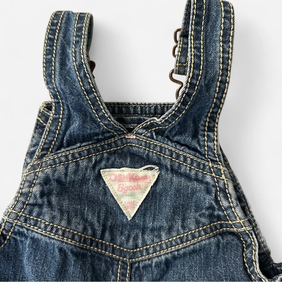 Oshkosh B’Gosh Vintage denim overalls with flower detail - Picture 2 of 5